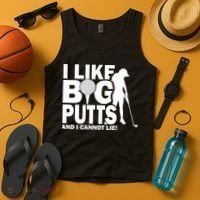 I Like Big Putts And I Cannot Lie Golf Tank Top thumb 4