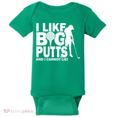 I Like Big Putts And I Cannot Lie Golf Baby Bodysuit
