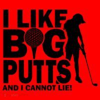 I Like Big Putts And I Cannot Lie Golf Santa Hat thumb 1