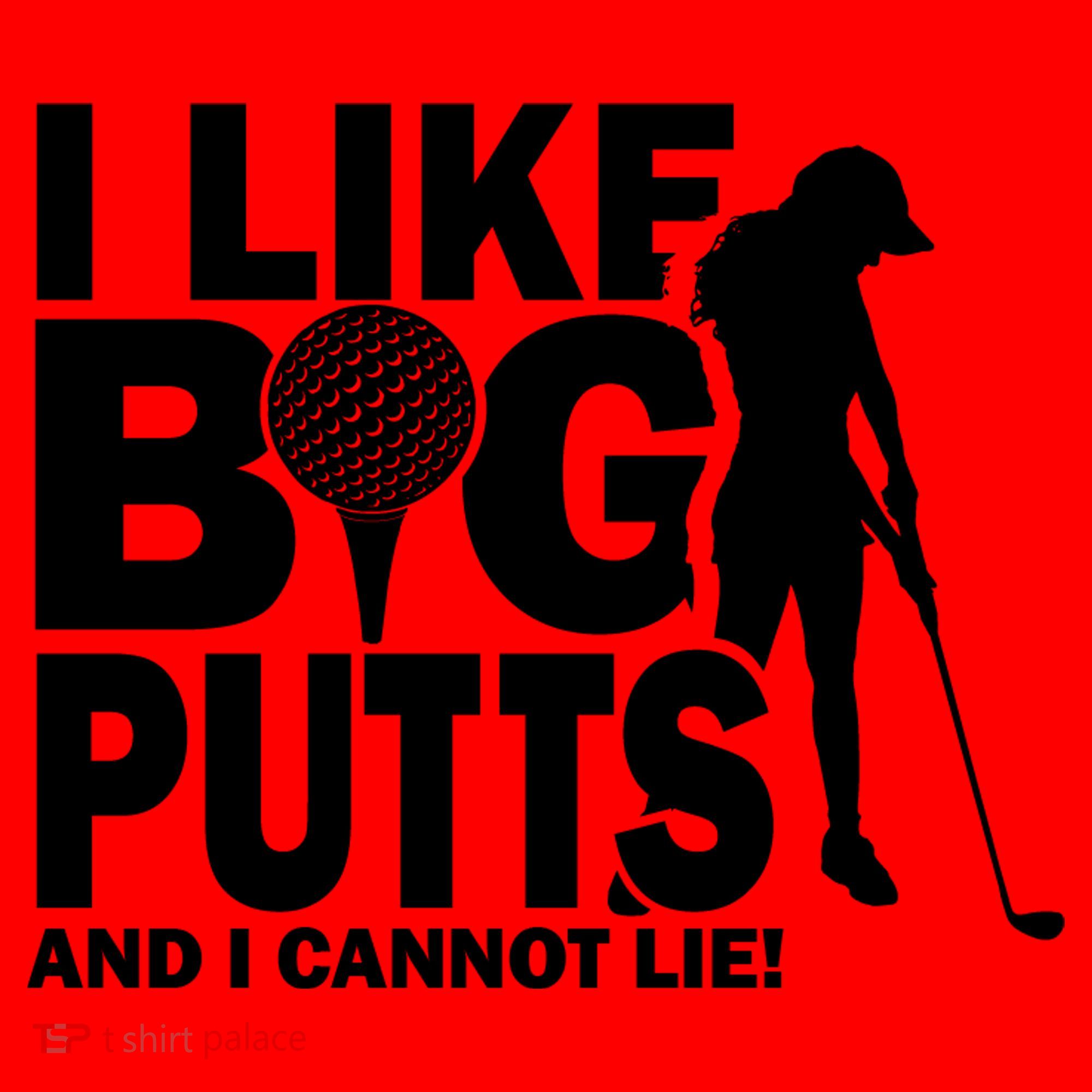 I Like Big Putts And I Cannot Lie Golf Santa Hat