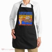 I Like Bourbon My Smoker And Maybe 3 People Apron thumb 2