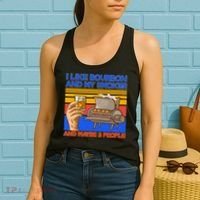 I Like Bourbon My Smoker And Maybe 3 People Women's Tank Top thumb 2