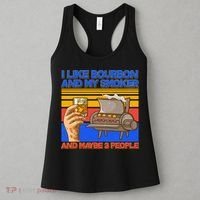 I Like Bourbon My Smoker And Maybe 3 People Women's Tank Top thumb 3