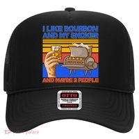 I Like Bourbon My Smoker And Maybe 3 People Hat thumb 0