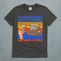 I Like Bourbon My Smoker And Maybe 3 People T-Shirt thumb 5
