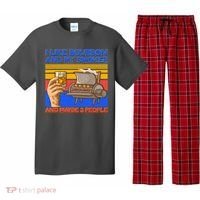I Like Bourbon My Smoker And Maybe 3 People Pajama Set thumb 0