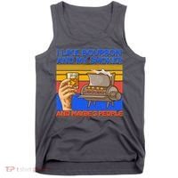I Like Bourbon My Smoker And Maybe 3 People Tank Top thumb 0