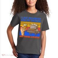 I Like Bourbon My Smoker And Maybe 3 People Kids T-Shirt thumb 2