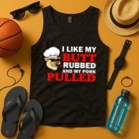 I Like Butt Rubbed And My Pork Pulled Tank Top thumb 4
