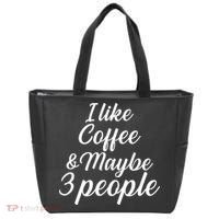 I Like Coffee & Maybe 3 People Tote Bag thumb 0