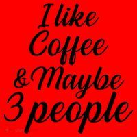 I Like Coffee & Maybe 3 People Santa Hat thumb 1