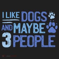 I Like Dogs And Maybe 3 People Women's Sweatshirt thumb 2