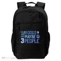 I Like Dogs And Maybe 3 People Backpack thumb 0