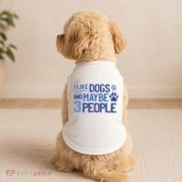 I Like Dogs And Maybe 3 People Doggie Tank thumb 2