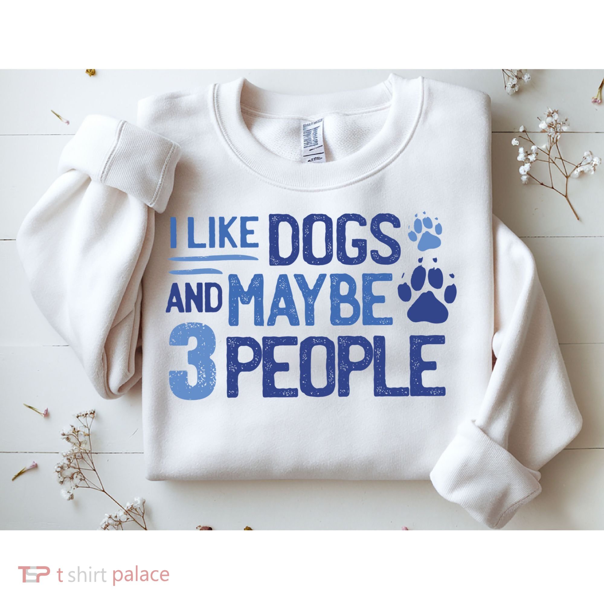 I Like Dogs And Maybe 3 People Sweatshirt