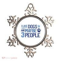 I Like Dogs And Maybe 3 People Ornament thumb 0