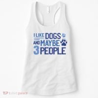 I Like Dogs And Maybe 3 People Women's Tank Top thumb 0