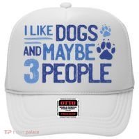 I Like Dogs And Maybe 3 People Hat thumb 0