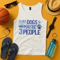 I Like Dogs And Maybe 3 People Tank Top thumb 4