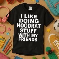 I Like Doing Hoodrat Stuff With My Friends Kids T-Shirt thumb 3