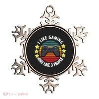 I Like Gaming And Like 3 People Ornament thumb 0