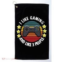 I Like Gaming And Like 3 People Golf Towel thumb 0