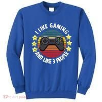 I Like Gaming And Like 3 People Sweatshirt thumb 0
