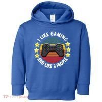 I Like Gaming And Like 3 People Toddler Hoodie thumb 0