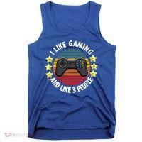 I Like Gaming And Like 3 People Tank Top thumb 0