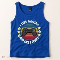 I Like Gaming And Like 3 People Tank Top thumb 2