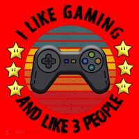 I Like Gaming And Like 3 People Santa Hat thumb 1