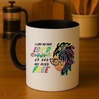 I Like Hair Loc'd Up And My Mind Free Coffee Mug thumb 4