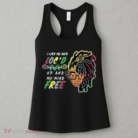 I Like Hair Loc'd Up And My Mind Free Women's Tank Top thumb 3