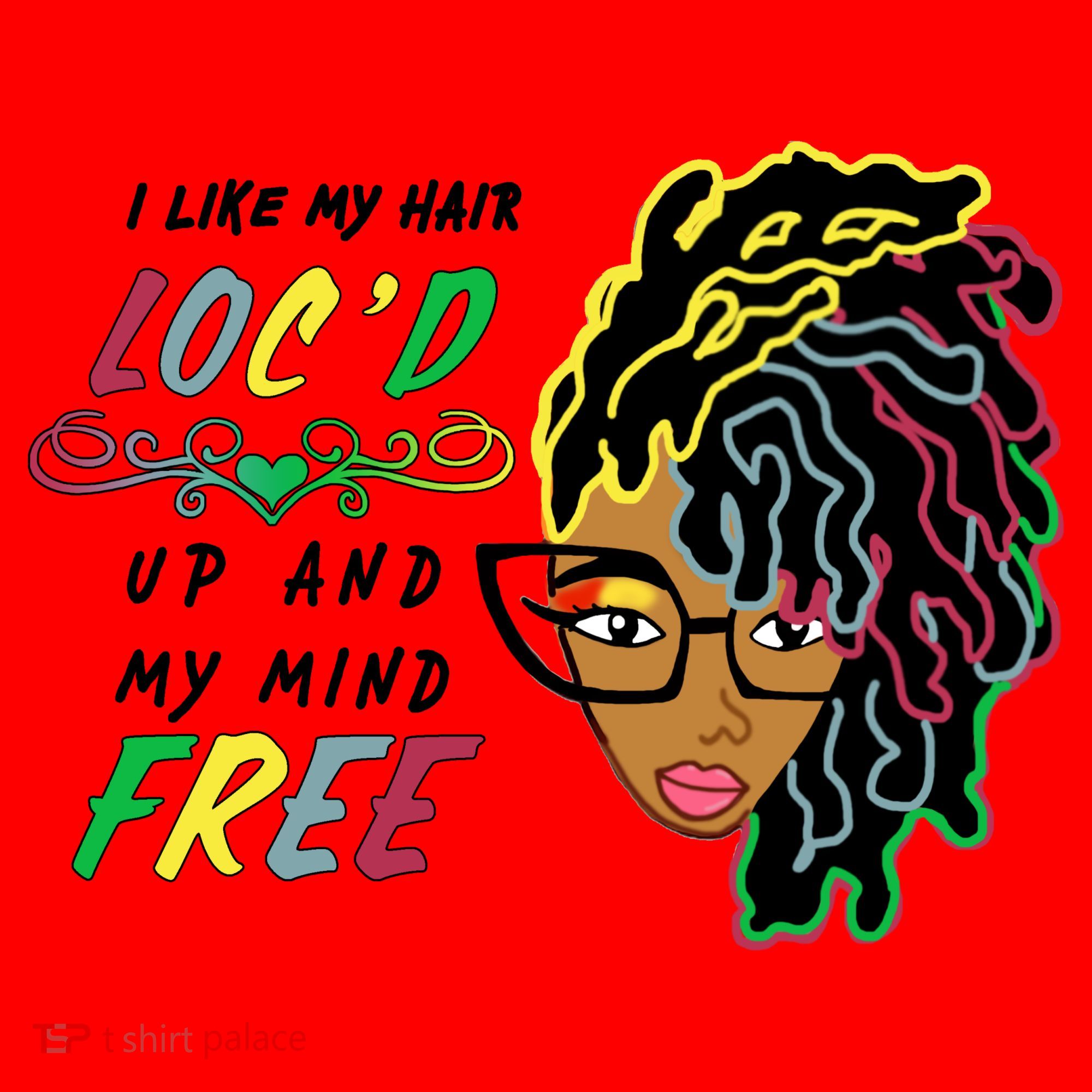 I Like Hair Loc'd Up And My Mind Free Santa Hat