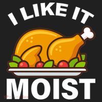 I Like It Moist Funny Turkey Thanksgiving Dinner Golf Towel thumb 3