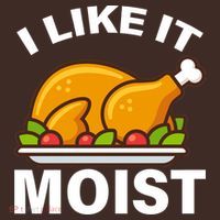 I Like It Moist Funny Turkey Thanksgiving Dinner Baby Bodysuit thumb 2