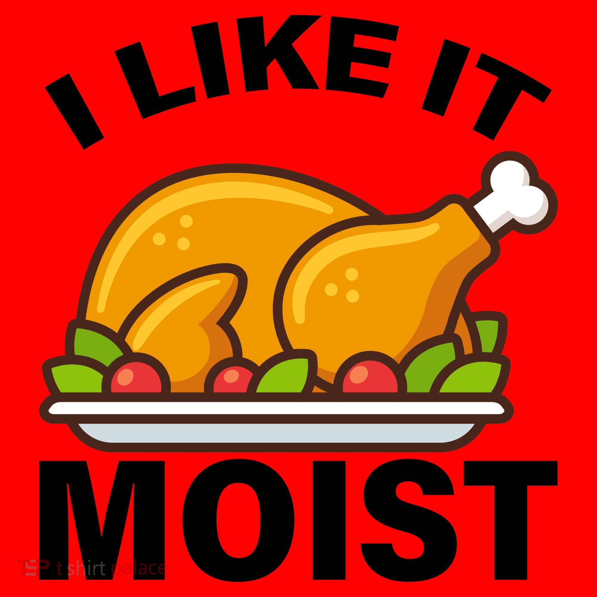 I Like It Moist Funny Turkey Thanksgiving Dinner Santa Hat