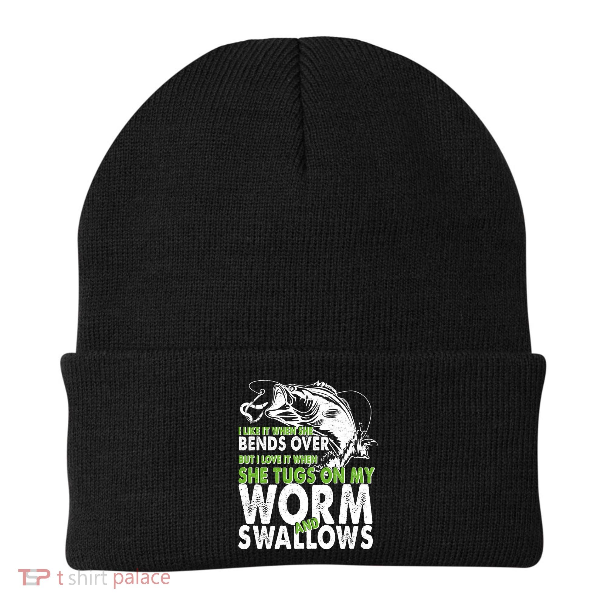 I Like It When She Bends Over Fishing Bait Beanie