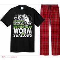 I Like It When She Bends Over Fishing Bait Pajama Set thumb 0