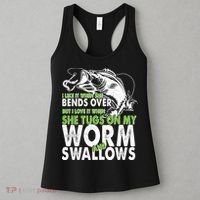 I Like It When She Bends Over Fishing Bait Women's Tank Top thumb 3