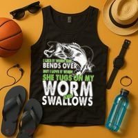 I Like It When She Bends Over Fishing Bait Tank Top thumb 4