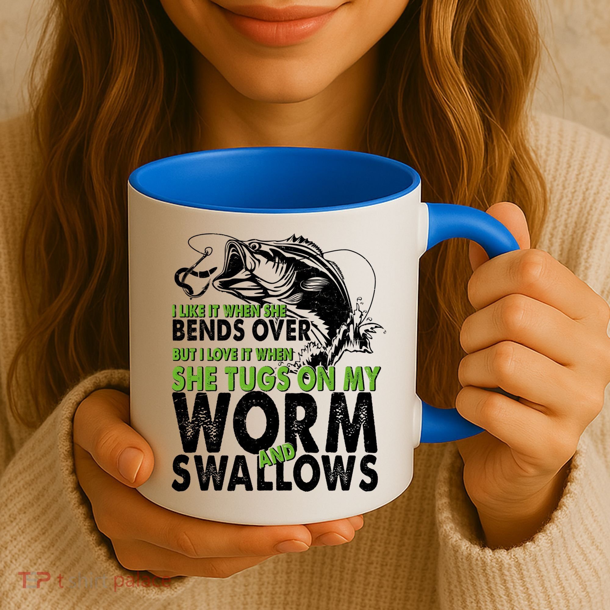 I Like It When She Bends Over Fishing Bait Coffee Mug