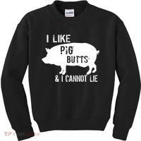 I Like Pig Butts & I Cannot Lie Kids Sweatshirt thumb 0