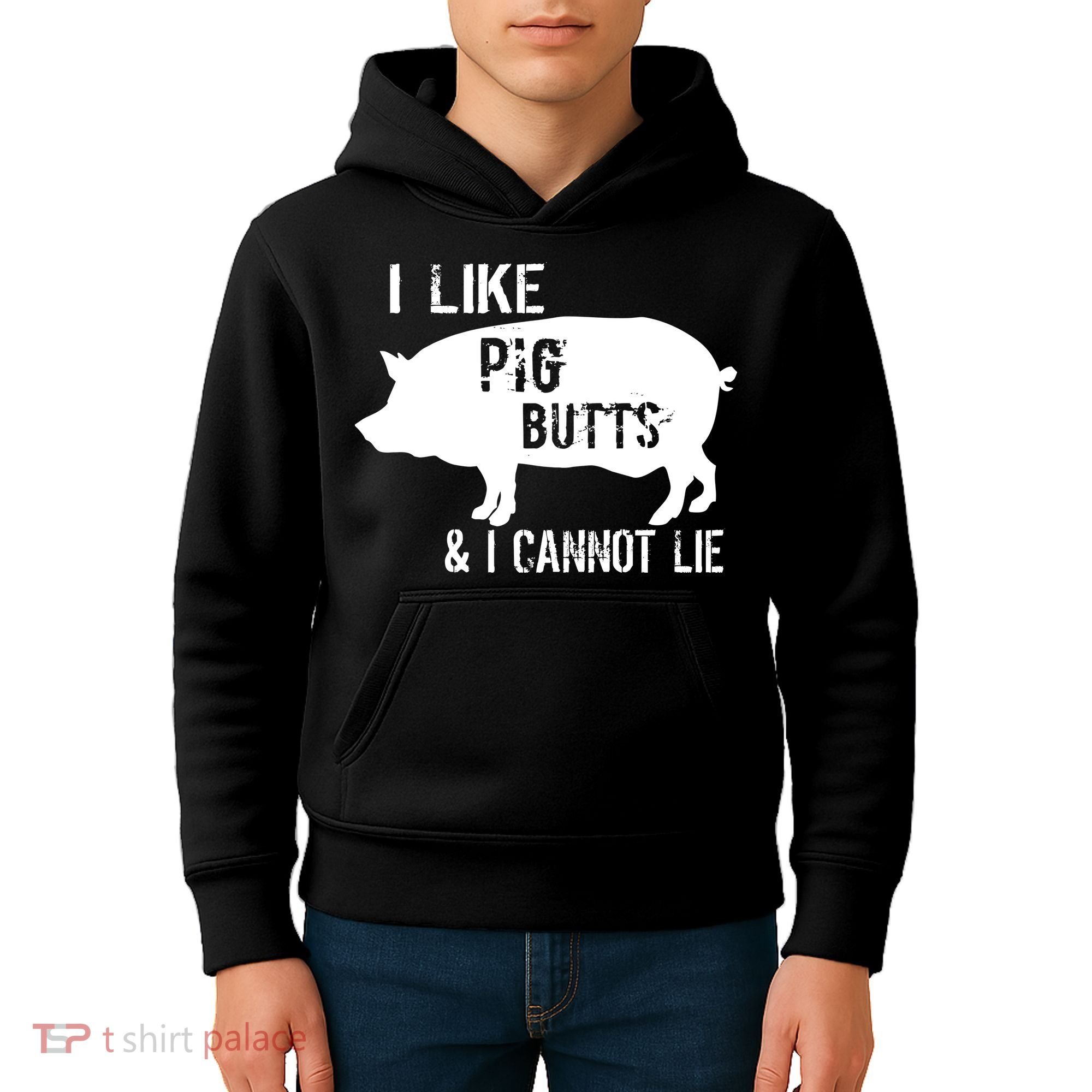 I Like Pig Butts & I Cannot Lie Kids Hoodie