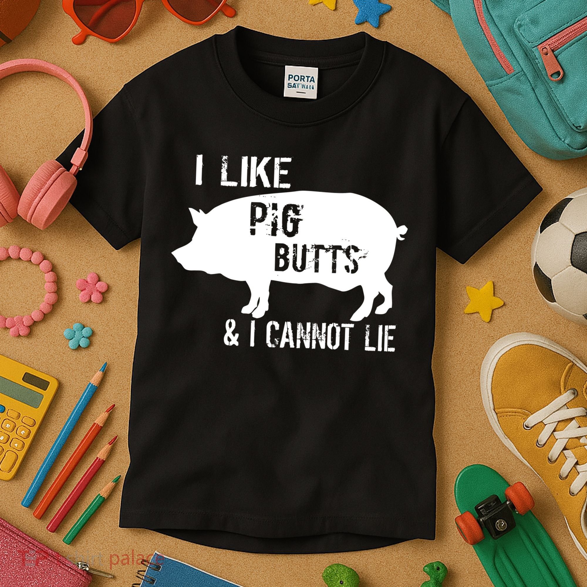 I Like Pig Butts & I Cannot Lie Kids T-Shirt