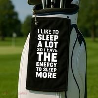 I Like to Sleep A Lot Golf Towel thumb 2