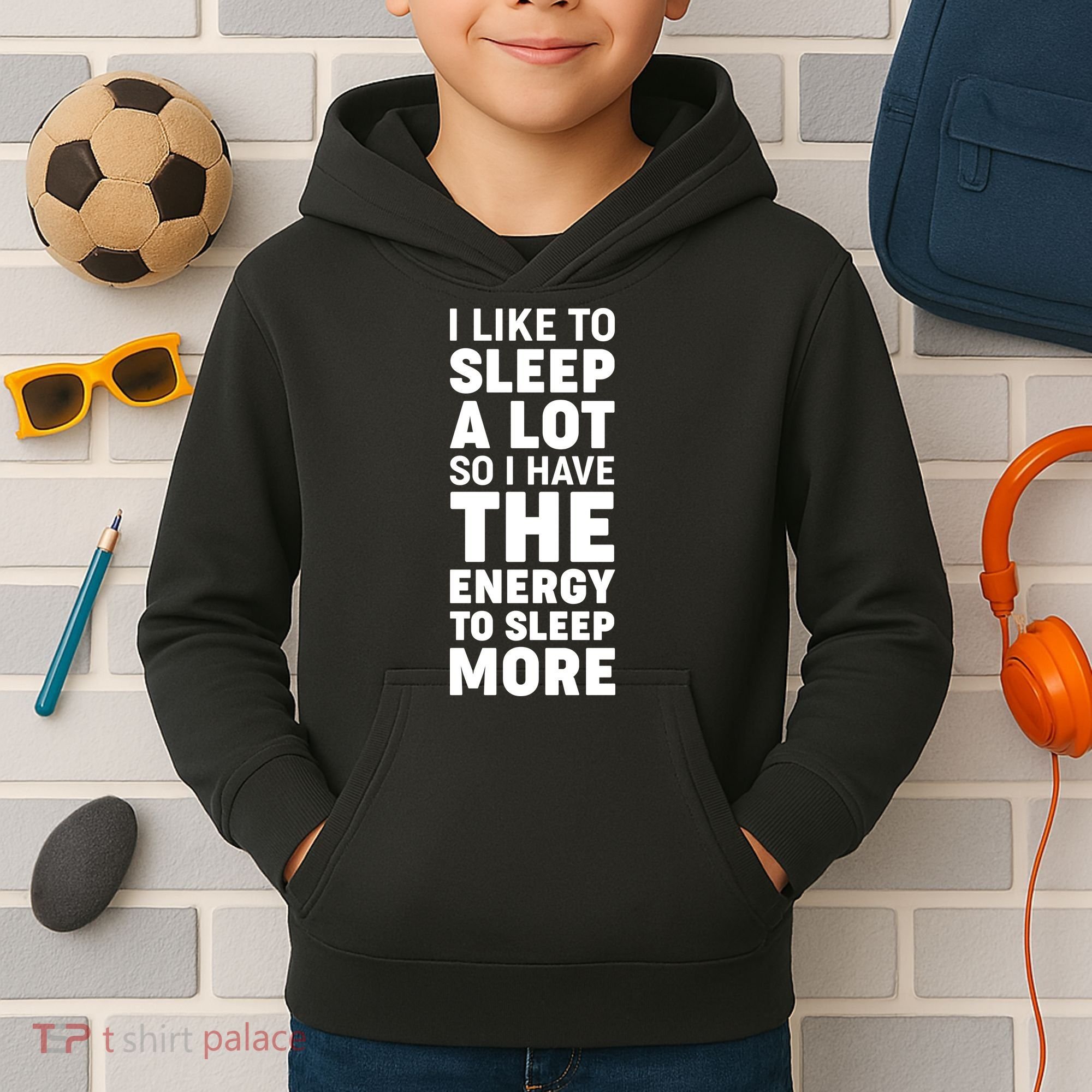 I Like to Sleep A Lot Kids Hoodie