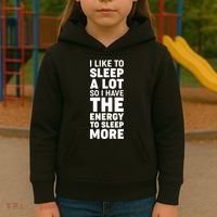 I Like to Sleep A Lot Kids Hoodie thumb 3