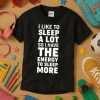I Like to Sleep A Lot Kids T-Shirt thumb 3