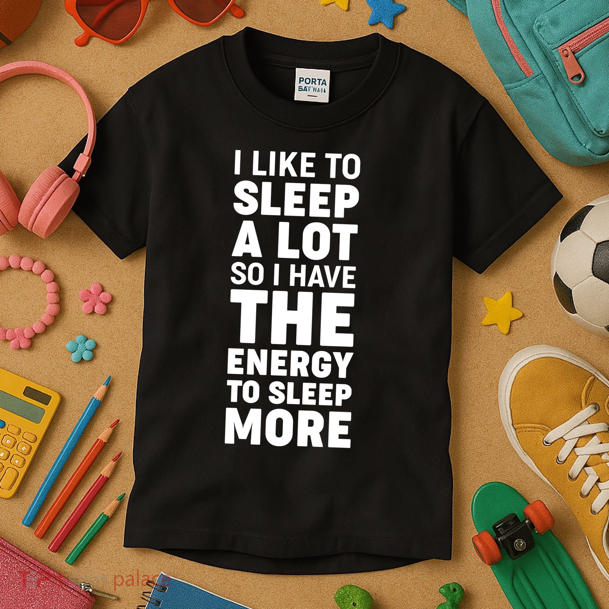 I Like to Sleep A Lot Kids T-Shirt